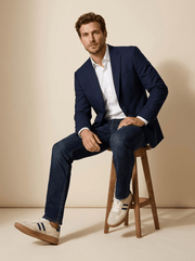Men's Retro Trainers - Sporty Model with Classic Design