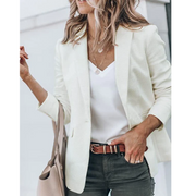 Women's fitted blazer with lapels