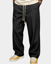 Men's trousers with a drawstring and a slim fit