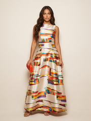 Women's Maxi Dress – Elegant Fit with Print