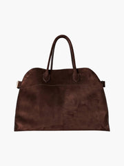 Women's large structured tote bag with adjustable shoulder straps