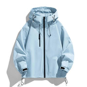 AIDA LENA Men’s Jackets Heren Jack met Capuchon – Effen Jas met Losvallende Pasvorm
