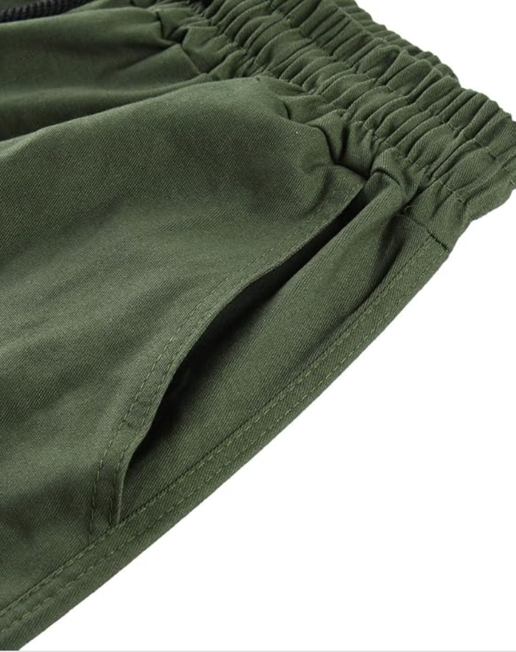 Cargobroek heren relaxed fit met verstelbare taille