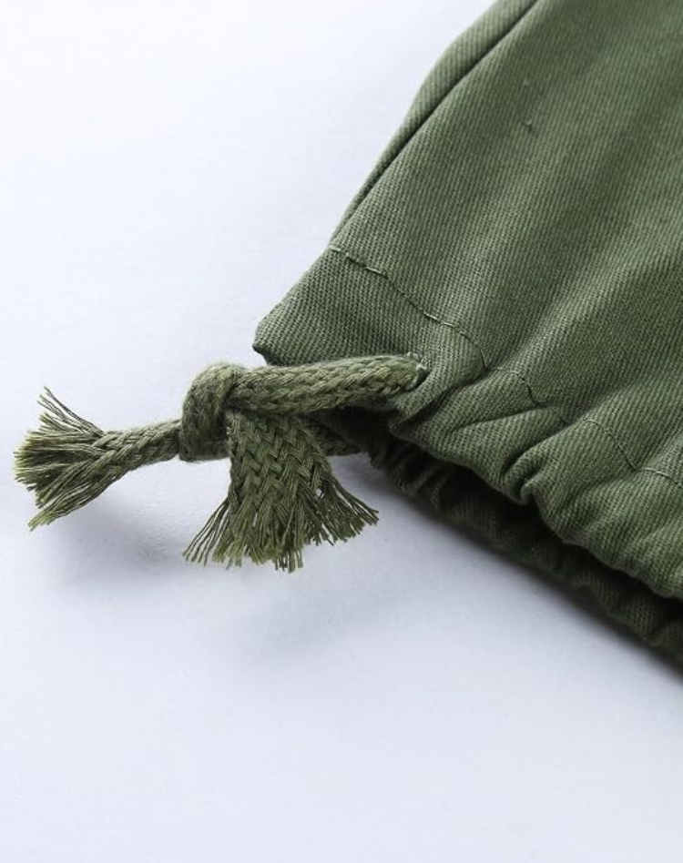 Cargobroek heren relaxed fit met verstelbare taille