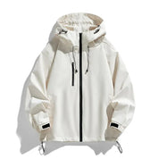 AIDA LENA Men’s Jackets Heren Jack met Capuchon – Effen Jas met Losvallende Pasvorm