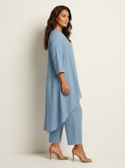 Dames 2-Delige Set – Tuniek met Losvallende Broek en Comfortabele Pasvorm - AIDA LENA