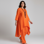 Dames 2-Delige Set – Tuniek met Losvallende Broek en Comfortabele Pasvorm - AIDA LENA