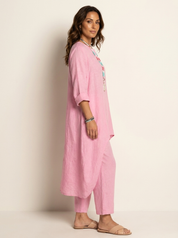 Dames 2-Delige Set – Tuniek met Losvallende Broek en Comfortabele Pasvorm - AIDA LENA