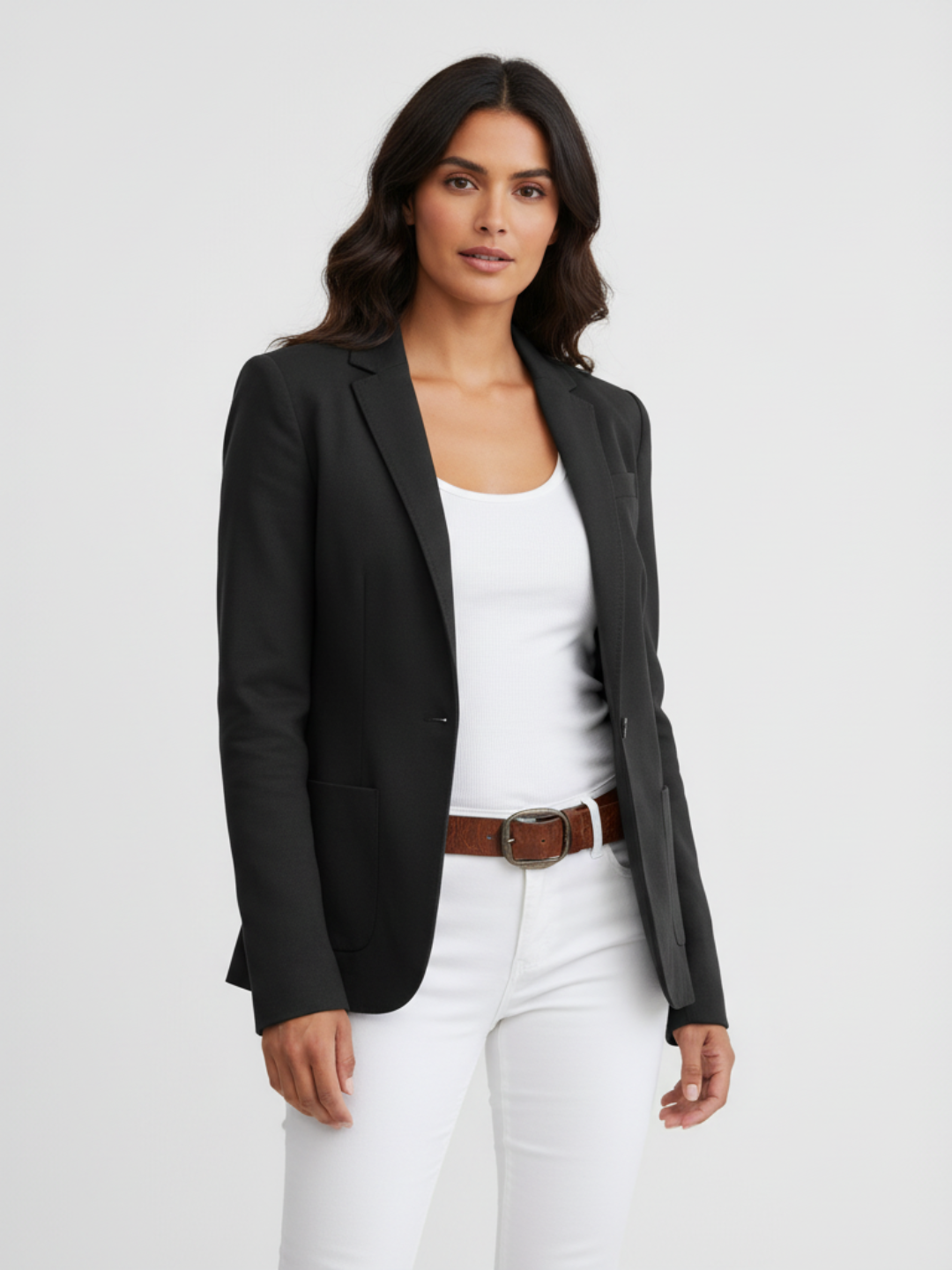 Dames Getailleerde Blazer – Klassieke Revers met Knoopsluiting - AIDA LENA
