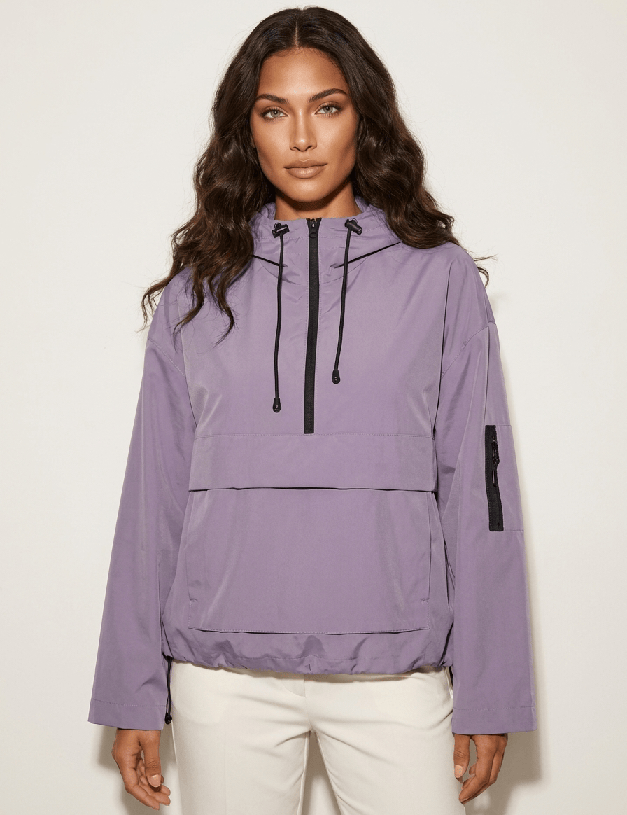 AIDA LENA Women’s jacket Dames Outdoor Jas – Losvallend Model met Capuchon en Rits
