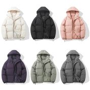AIDA LENA Women’s jacket Dames Puffer Winterjas – Kort Model met Hoge Kraag en Zakken
