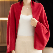 Dames Gebreid Vest met Sjaal – Zachte Set met Comfortabele Pasvorm Beige - AIDA LENA