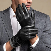 AIDA LENA Casual men’s gloves Heren Casual Handschoenen – Stijlvol Model met Gespdetail