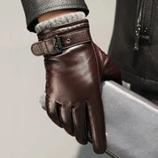 AIDA LENA Casual men’s gloves Heren Casual Handschoenen – Stijlvol Model met Gespdetail