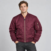 AIDA LENA Men's Jeckets Heren Casual Jas – Bomberjack met Mouwzak en Ritssluiting
