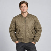AIDA LENA Men's Jeckets Heren Casual Jas – Bomberjack met Mouwzak en Ritssluiting