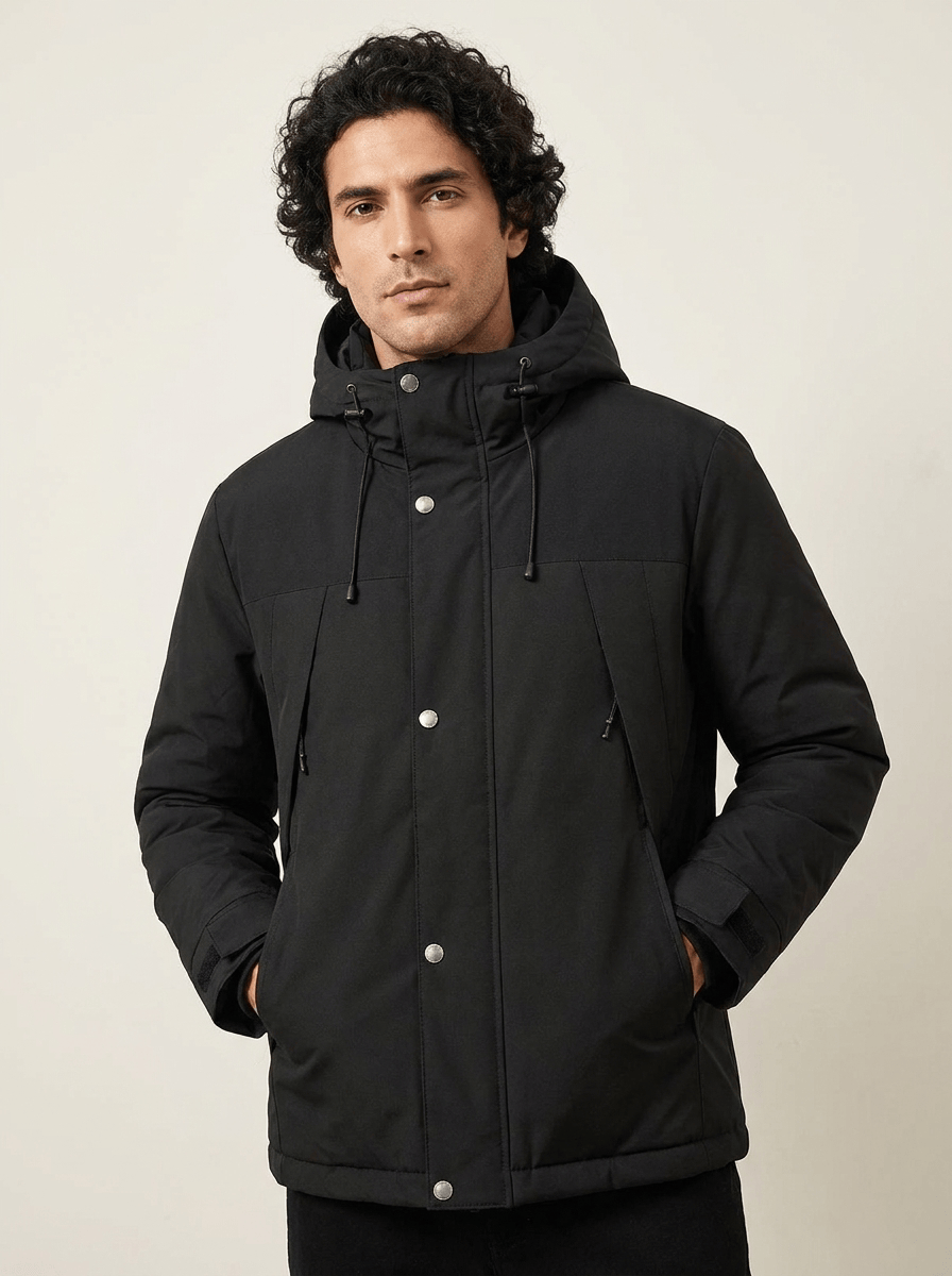 AIDA LENA Women’s jacket Heren Gewatteerde Jas – Sportieve Winterjas met Capuchon