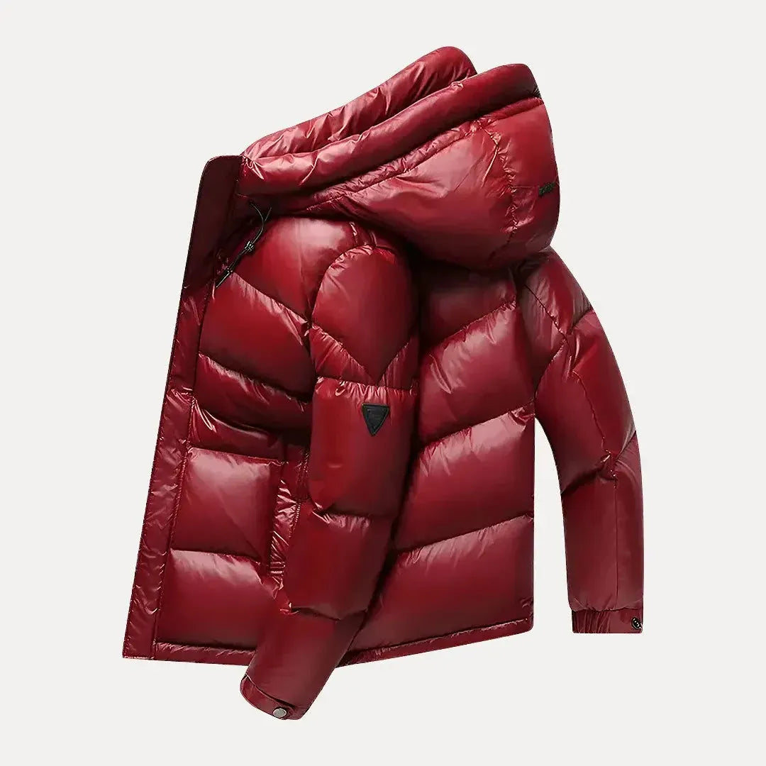 AIDA LENA Women’s Coat Heren Gewatteerde Winterjas – Dik Gevoerd met Hoge Kraag
