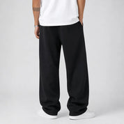 AIDA LENA Men's Trousers Heren Oversized Joggingbroek – Effen Broek met Wijde Pasvorm