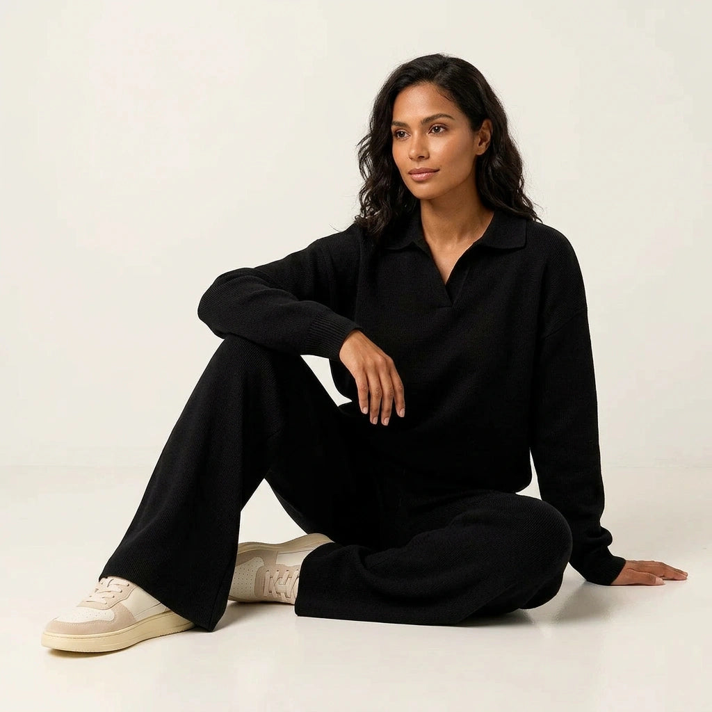 Dames Lounge Set – Comfortabele Top met Bijpassende Broek - AIDA LENA