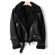 Dames bikerjack met teddyvoering en schuine rits - Jassen en jacks - Coats & Jackets - Aida lena