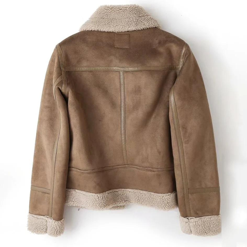 Dames bikerjack met teddyvoering en schuine rits - Jassen en jacks - Coats & Jackets - Aida lena