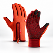 Insulated winter cycling gloves with touchscreen functionality
