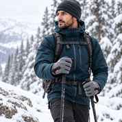 Insulated winter cycling gloves with touchscreen functionality