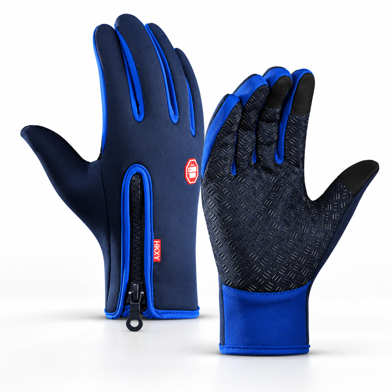 Insulated winter cycling gloves with touchscreen functionality