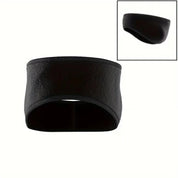 A unisex fleece ear-warmer headband with windproof protection