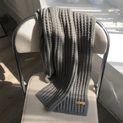 Chunky-knit winter scarf for women and men