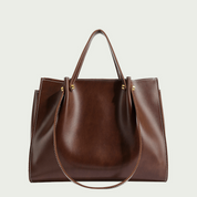 Dames Schoudertas – van Vegan Leer Ruim Elegant Model Bruin / 32 x 13 x 25cm - AIDA LENA