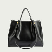 Dames Schoudertas – van Vegan Leer Ruim Elegant Model Zwart / 32 x 13 x 25cm - AIDA LENA