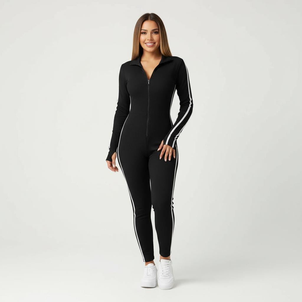 Dames Lounge Jumpsuit – Aansluitende Pasvorm met Comfortabel Model - AIDA LENA