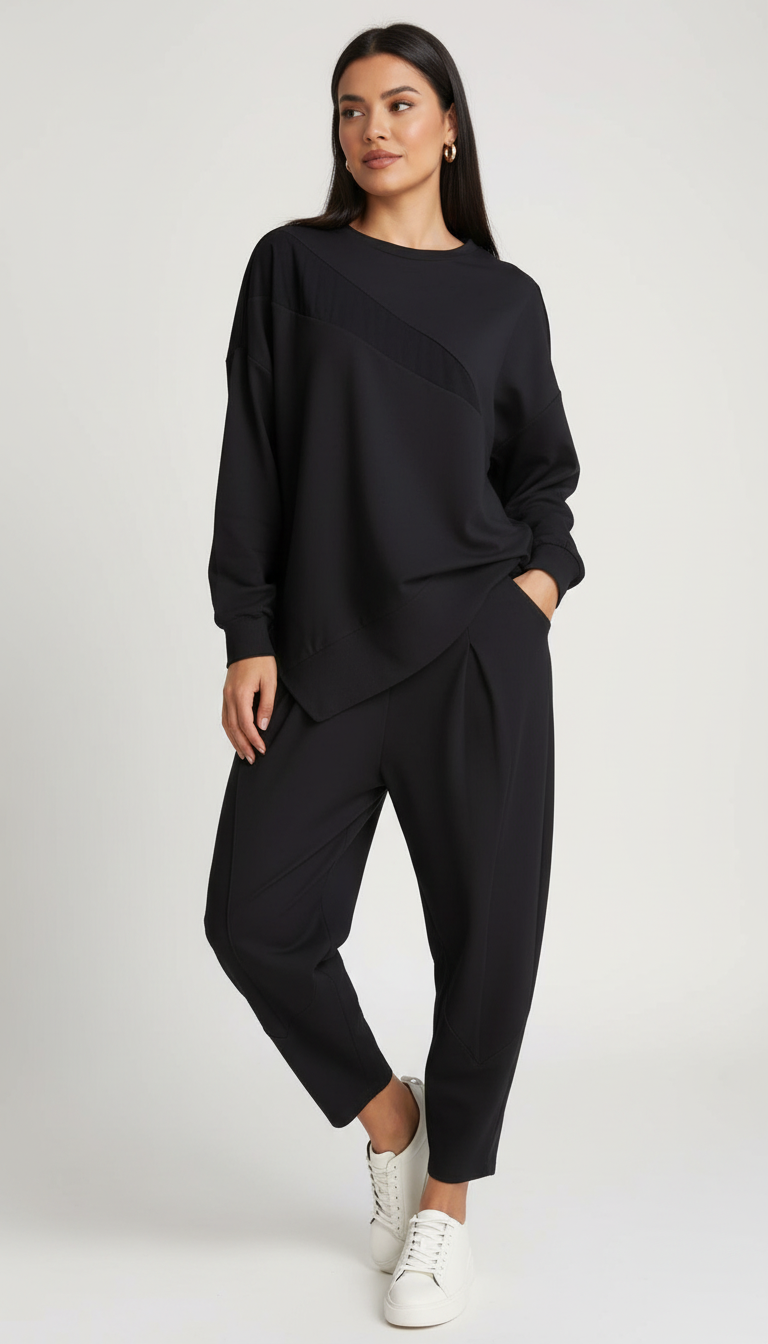 Dames 2-Delige Comfort Set – Lange Mouwen met Losvallende Pasvorm - AIDA LENA