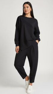 Dames 2-Delige Comfort Set – Lange Mouwen met Losvallende Pasvorm - AIDA LENA