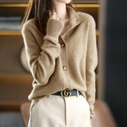 Dames Gebreide Cardigan – Verfijnd Model met Elegante Pasvorm - AIDA LENA
