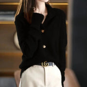 Dames Gebreide Cardigan – Verfijnd Model met Elegante Pasvorm - AIDA LENA