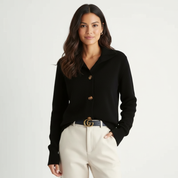 Dames Gebreide Cardigan – Verfijnd Model met Elegante Pasvorm - AIDA LENA