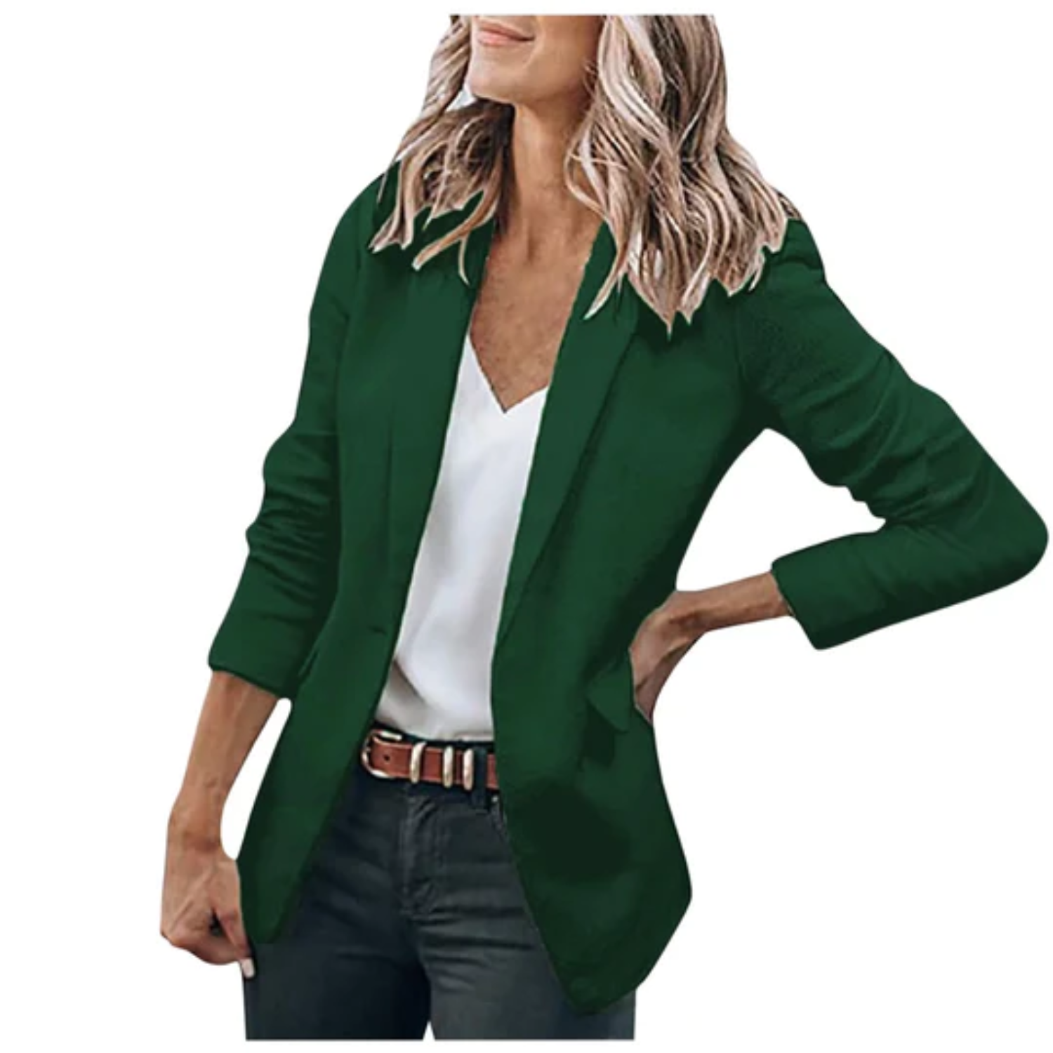 Women's fitted blazer with lapels, available in 11 colours
