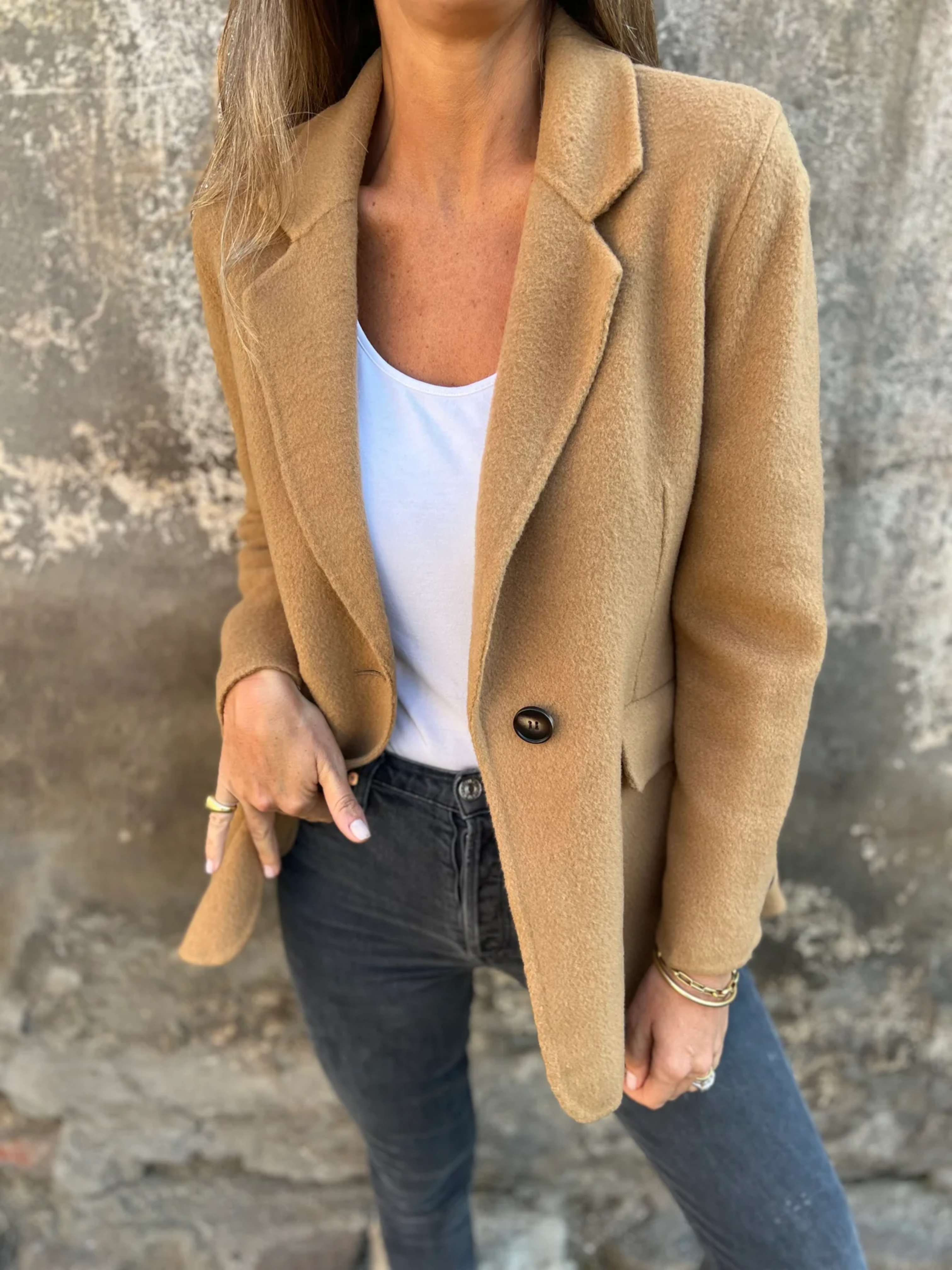 Blazer dames lichtgewicht met strakke snit
