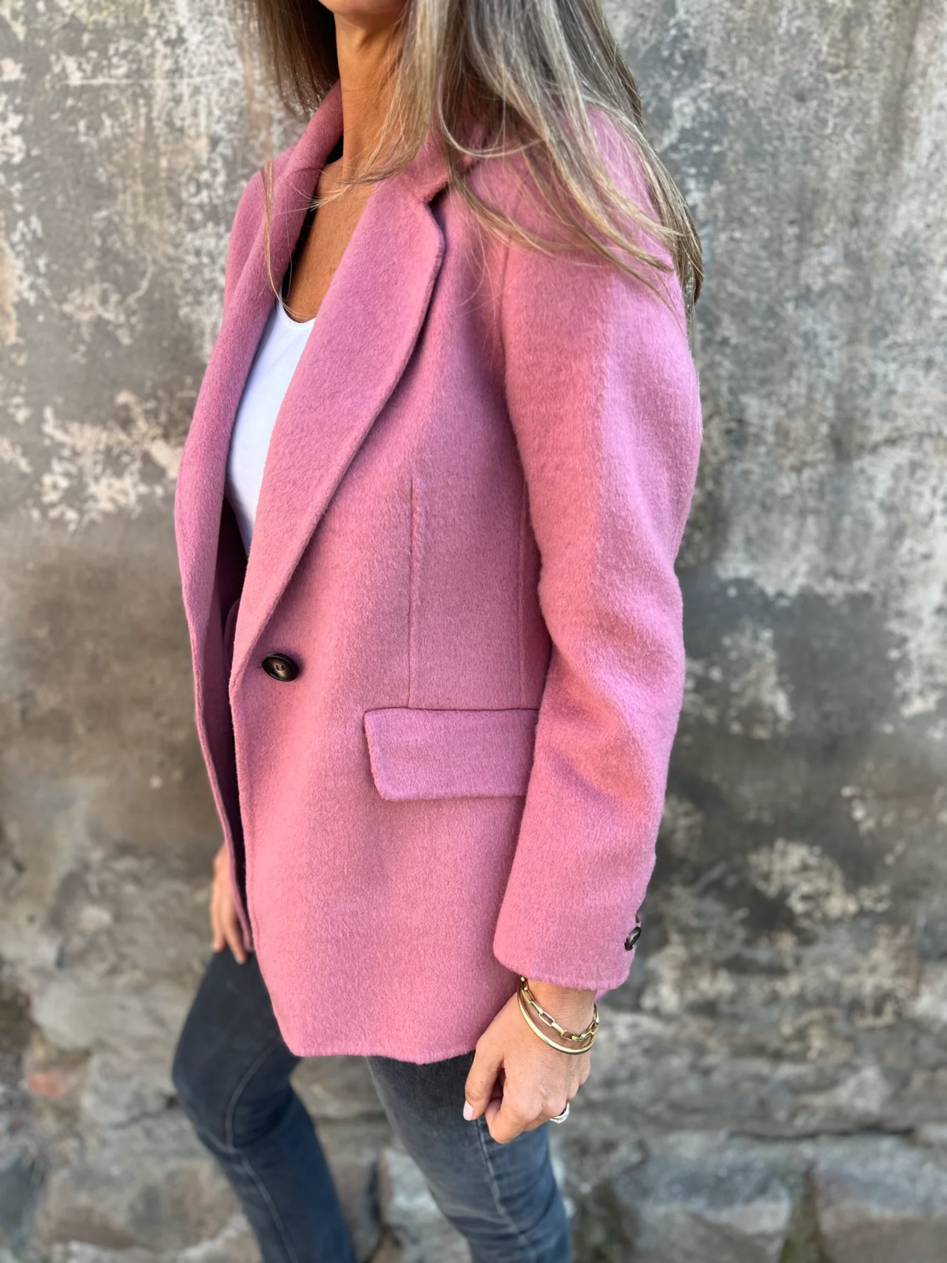 Blazer dames lichtgewicht met strakke snit
