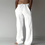 Broek heren relaxed fit met trekkoord en zijzakken