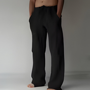 Broek heren relaxed fit met trekkoord en zijzakken