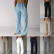 Broek heren relaxed fit met trekkoord en zijzakken