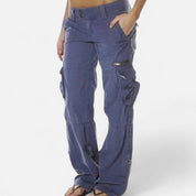 Cargobroek dames relaxed fit met cargozakken