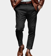 Pantalon heren slim fit met diepe zakken
