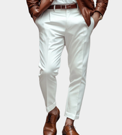 Pantalon heren slim fit met diepe zakken