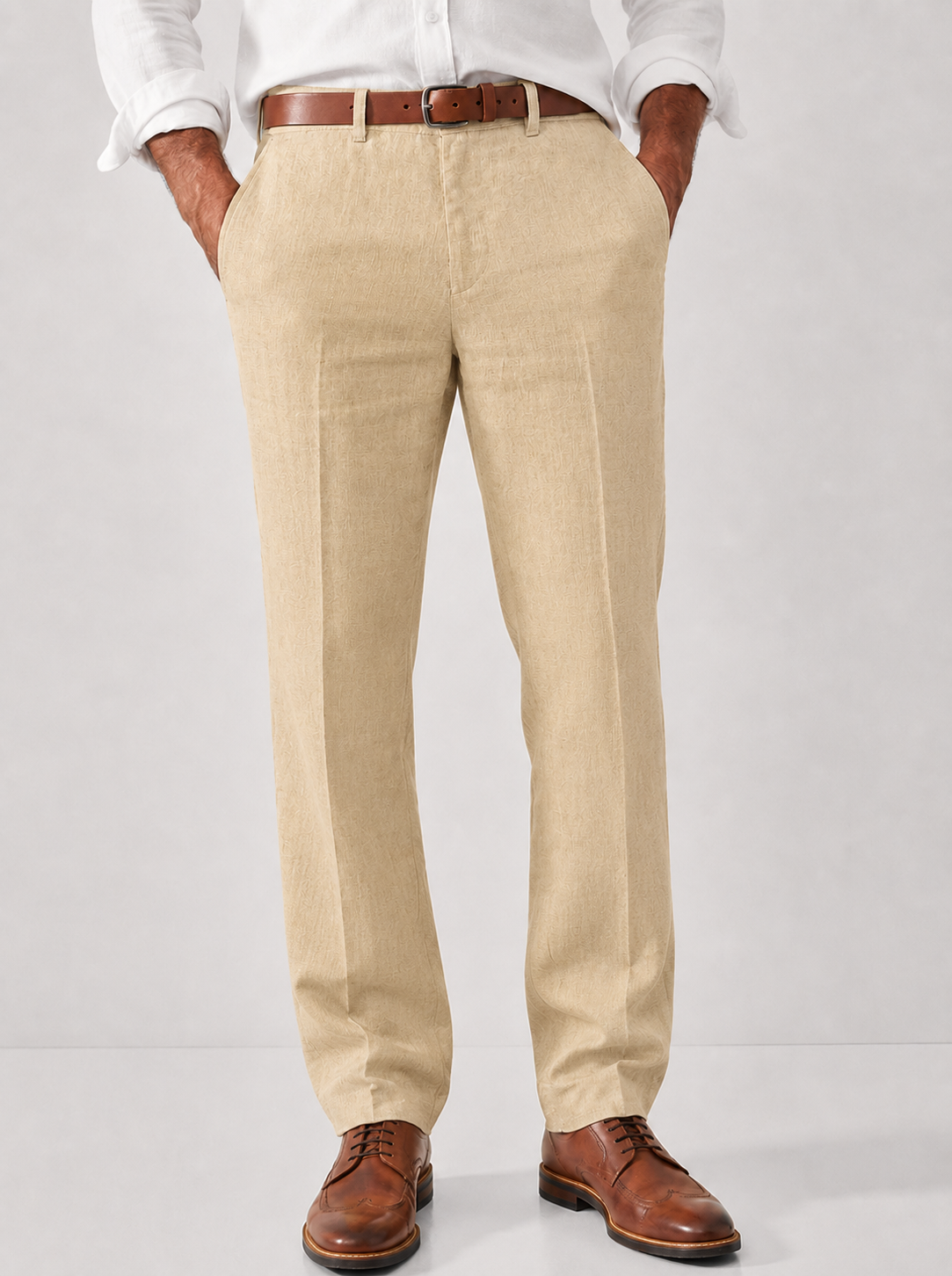 Pantalon heren smart casual slim fit