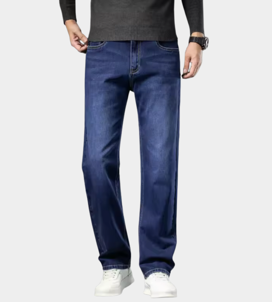 Straight fit jeans heren met soepele pasvorm